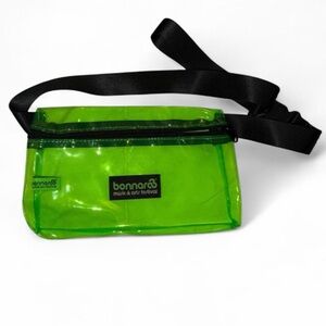 Bonnaroo green see-through transparent festival belt bag fanny pack waistpack